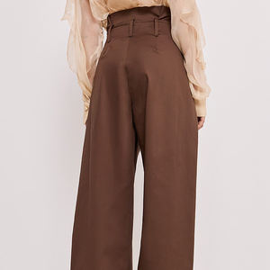 Pantalones Anchos Holgados para Mujer, Talla Grande, Cintura Alta, con Bolsillos, Pantalones Anchos de Pierna Ancha, Primavera Verano, Sólidos, Finos, Elegantes - Product Image 4