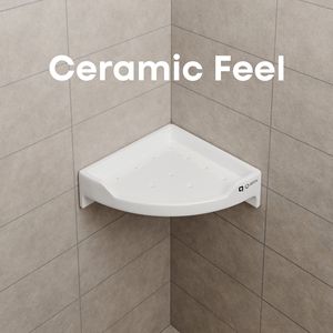 Estante Esquinero de 12 Pulgadas para Baño, Ahorra Espacio, Organizador de Metal y Madera Resistente a la Oxidación para Lavabo Grande - Product Image 3