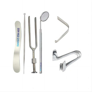 6 pcs manual ent surgical instrument set stainless steel <b>ear</b> nose throat <b>tools</b> comprehensive medical kit ce certified reusable - Product Image 1