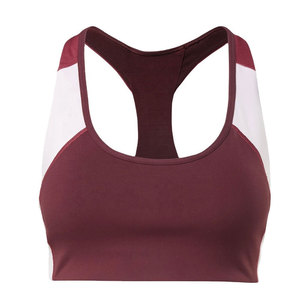 Soutien-gorge de sport respirant et écologique pour femme, grande taille, avec logo frontal, sans bretelles, col en U, coussinets amovibles, séchage rapide - Product Image 1