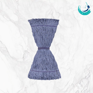 KSR High Quality Rectangular Blue Cotton Yarn Kentucky <b>Mop</b> Head 1" Blue Top Band Self-Wringer Reusable Wet Mopping for Floor - Product Image 2