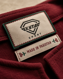 Oxytag Sport Woven Label Embroidered Rectangle Garment <b>Tag</b> Made In Pakistan Cloth Stitch Laser Cut Edge Cheap Price OEM - Product Image 3