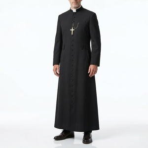 Túnica Litúrgica para Sacerdotes y Clérigos, Venta al Por Mayor 2026, Bordado Personalizado, Prenda Religiosa Transpirable, Unisex para Adultos - Product Image 2