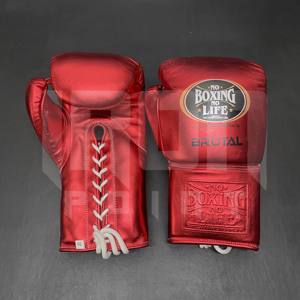 ถุงมือชกมวยหนังวัวแท้คุณภาพสูงแบบผูกเชือก ยี่ห้อ No Boxing No Life  บุหนา 4 ชั้น ระบายอากาศได้ดี ซึมซับความชื้น - Product Image 2