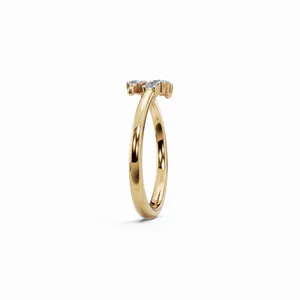 Anillo de Diamantes Cultivados en Laboratorio, Oro Amarillo de 18K, Juego de 6 Piezas, Certificación IGI, Claridad VVS, Estilo de Lujo, Color de Diamante Blanco E - Product Image 2