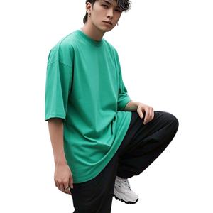 2025 nouveau haute qualité vente chaude hommes hip-hop T-shirts de bonne qualité utilisé ample 100% coton T-shirt pour hommes coupe ample - Product Image 1