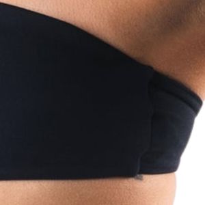 Navy <b>Blue</b> Women's Strapless Sports <b>Bra</b> Moisture Wicking Crop Top for Running Exercise Yoga Gym Activewear - Product Image 3