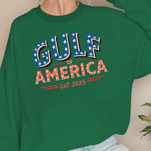 Suéter de Punto Estampado Patriótico para Mujer, Diseño del Golfo de América, Cuello Redondo, Informal, para Otoño, 100% Poliéster, Manga Larga - Product Image 4