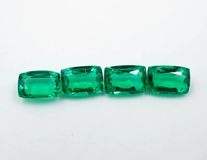 Esmeralda Colombiana Cultivada en Laboratorio, 2.25 Quilates, Corte Cojín, Marca HAYAAT GEMS para Joyería, 6x4mm - Product Image 3