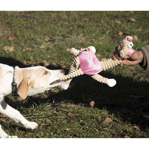 Giocattolo Interattivo per Animali Domestici a Forma di Giraffa e Maiale in Juta e Corda - Product Image 3