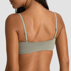 Soutien-gorge de sport pour femme avec bretelles intégrées, très extensible, personnalisable, uni, pour le yoga, les activités décontractées et l'entraînement en extérieur, dos nu tendance - Product Image 5
