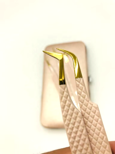 Pinzas de Acero Inoxidable Púrpura con Punta Lisa de Calidad Premium, Opción de Marca Privada, Nuevo Producto para Extensión de Pestañas - Product Image 5