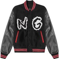 Blouson universitaire personnalisé brodé avec patchwork, style baseball, à boutons-pression, pour le campus, le sport et le streetwear, vente en gros ODM