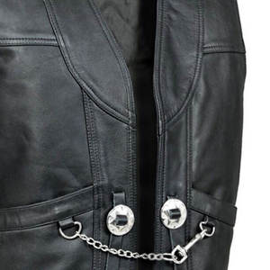 Gilet de sécurité pour moto en cuir véritable de haute qualité, pour hommes, grandes tailles, course, conduite, logo personnalisé disponible, imperméable, respirant - Product Image 6