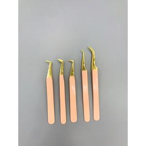 OEM ODM Professional Beauty <b>Tools</b> Manufacturer Supplying Gold-Plated Precision Eyelash Tweezers Smooth Tip Made Pakistan Model - Product Image 1