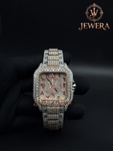 Montre en acier inoxydable de qualité supérieure Mossinate avec un design haut de gamme et des élégantes touches de diamants pour hommes et femmes - Product Image 4