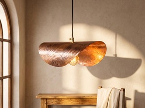 Hot Selling Copper Arch Pendant <b>Light</b> Rustic Style Lighting Fixture Decorative <b>Ceiling</b> Lamp - Product Image 1