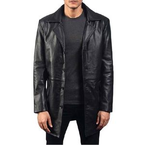 Manteau long pour homme, couleur noire, vêtements d'hiver de qualité supérieure, élégant, chaud, manteau élégant et tendance, design durable de haute qualité - Product Image 1