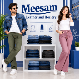 Men's Straight-Leg Denim <b>Jeans</b> High Waist Regular Fit Cotton Casual Spring Washed Midweight Solid Color - Product Image 1