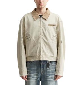 Personnalisé 100% coton sergé toile ciré veste de travail respirant en plein air veste de travail col rabattu grande taille veste en jean - Product Image 5