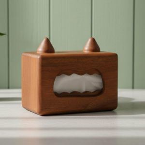 Boîte à mouchoirs artisanale en bois de qualité supérieure, support de rangement pour mouchoirs, décoration artisanale en bois, accessoire rustique pour la maison, boîte à mouchoirs en papier - Product Image 6