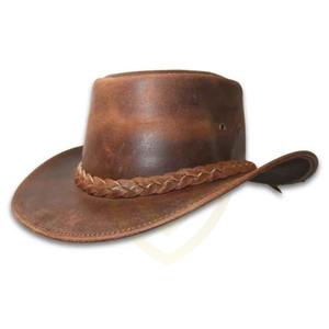 Sombrero de Vaquero de Cuero en Colores Personalizados para Viajes y Uso al Aire Libre, Estilo Moderno para las Cuatro Estaciones - Product Image 1