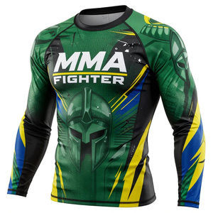 Rashguard Deportivo Sublimado Personalizado a Precios de Fábrica al por Mayor, Diseño Nuevo, Ropa de Artes Marciales Mixtas (MMA) - Product Image 2