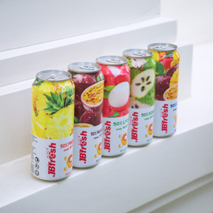 Bebida de jugo mixto en latas de 500 ml, con 50% de jugo fresco de guanábana, lichi, mango y maracuyá, de un fabricante de bebidas de Vietnam. - Product Image 5
