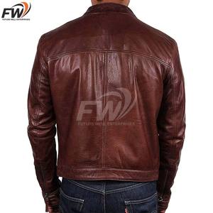 ราคาดี เสื้อแจ็คเก็ตหนังแท้ผู้ชาย แขนยาว สกรีนโลโก้ได้ ดีไซน์ล่าสุด กันน้ำ ระบายอากาศ เป็นมิตรกับสิ่งแวดล้อม สวมใส่สบายๆ - Product Image 3