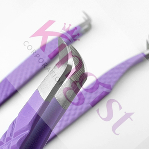 Fine Quality Custom Color Good Material Beauty <b>Tools</b> Kit Eyelash Tweezers In Low Price Eyelash Tweezers Set - Product Image 3