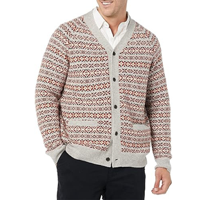 Nouveau cardigan en tricot respirant à séchage rapide pour homme, motif géométrique, laine de haute qualité, hiver, OEM/ODM, logo frontal personnalisable - Product Image 3