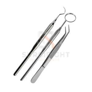 Kit de Examen Dental de 3 Piezas Blush Surgical SI-OIS-0001, Juego de Instrumentos Manuales Reutilizables de Acero Inoxidable Alemán para Hospital - Product Image 4