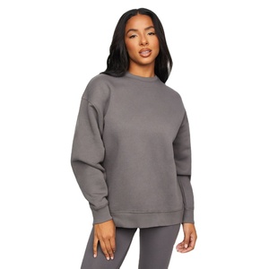 Sudadera informal de manga larga para mujer, ropa de calle de alta calidad, sudadera con cuello redondo, personalizada, ODM, venta al por mayor - Product Image 1