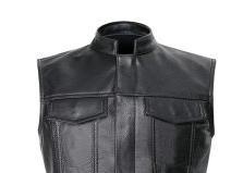Custom Men Genuine Leather Motorbike Vest for Men Handmade Western Waistcoat All Seasons Manufacturer Supplier - Product Image 4