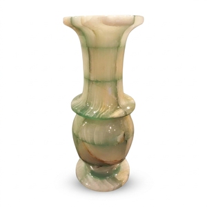 White Onyx Stone Flower <b>Vase</b>-Modern Design Budget-Friendly Tabletop <b>Vase</b> by CROXX LINC INTERNATIONAL - Product Image 2
