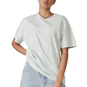 Tops pour femmes OEM, extensibles dans quatre sens, ajustés, col rond, col roulé, manches courtes, t-shirts pour femmes - Product Image 1