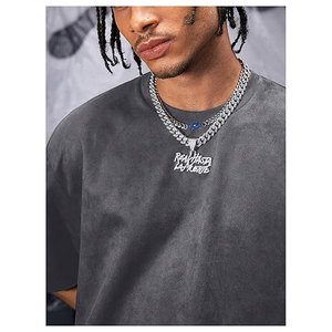 Men's Vintage Short Sleeve T-Shirt Summer Punk <b>Hip</b> Hop Streetwear Graphic Tee Casual Cotton Crewneck Retro Style Fashion Top - Product Image 4