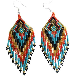 Pendientes Clásicos de Moda con Diseño de Mariposa, Bordados con Cuentas, Hechos a Mano, de Algodón Ligero, Colores Personalizados, Accesorios con Cristales - Product Image 2