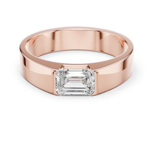 Anillo de Diamante Cultivado en Laboratorio con Corte Brillante Redondo, Chapado en Oro de 10K/14K, Joyería de Lujo para Compromiso y Boda para Mujer, Certificado IGI, Sintético - Product Image 1