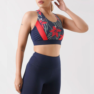 เสื้อชั้นในกีฬาโยคะสำหรับผู้หญิง คุณภาพสูง ระบายอากาศได้ดี คอรูปตัวยู สายปรับได้ด้านหน้า รองรับทรงได้ดี ผลิตจากผ้าสแปนเด็กซ์/ไนลอน ขายดี - Product Image 4