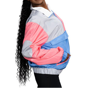 Veste coupe-vent imperméable pour hommes grande taille, doublure polaire respirante, design de logo personnalisé, 100% polyester, vente chaude - Product Image 4