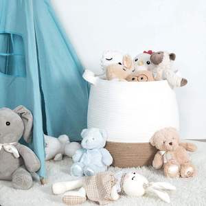 High Quality Jute <b>Basket</b> – Durable Eco Friendly <b>Storage</b> <b>Basket</b> for Home, Office and Retail Use - Product Image 1