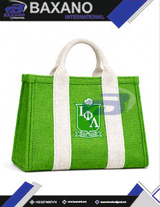 Sac fourre-tout en jute résistant à l'eau avec fermeture éclair et lettres grecques élégantes pour les membres de la sororité Iota Phi Lambda IPL - Product Image 4