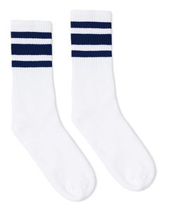 Chaussettes de sport en coton OEM Designer à faible MOQ, vente en gros, numéros 23, rayées blanches, athlétiques, montantes, personnalisables pour équipes, respirantes, pour le tennis - Product Image 2