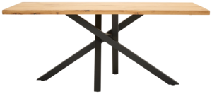 Mesa de Comedor Clásica Industrial de Madera Maciza con Base de Metal, Muebles de Madera Modernos Hechos a Mano para Comedores de Hogar y Restaurantes - Product Image 2