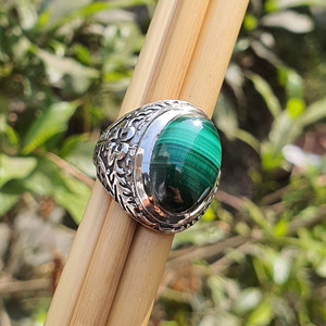 Bold Cổ Điển Thiết Kế Độc Đáo Rộng Ban Nhạc Ban Đầu Moissanite Bezel Thiết Lập Hình Học Người Đàn Ông Rắn 925 Sterling Bạc Bán Buôn Đồ Trang Sức - Product Image 2