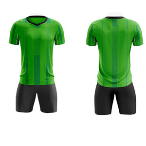 ชุดฟุตบอลสีน้ำเงินดำแบบ sublimated พร้อมกางเกงขาสั้น ชุดทีมฟุตบอลขายส่ง - Product Image 4