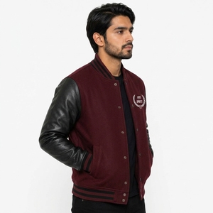 Chaqueta Varsity Contemporánea, Ropa Exterior Informal y Cómoda con Silueta Moderna, Tela Resistente, Diseño Personalizado - Product Image 4