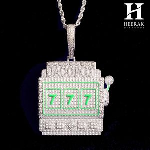 Collar Personalizado de Hip Hop con Dijes de Máquina Tragamonedas, Jackpot, Casino y Lucky 7 para Hombre - Product Image 1