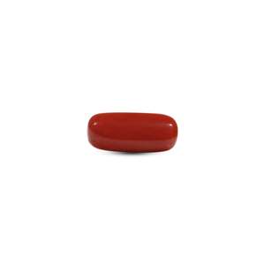 Natural Red Coral Oval Cabochon 6.95 Carat Loose Gemstone for Fine Jewelry - Product Image 1